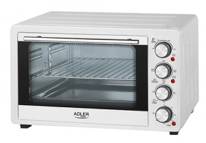 Mini Piekarnik ADLER AD 6001 (mechaniczny/ 1600 W/ biały)