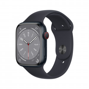 Apple Watch Series 8 GPS + LTE 45mm Midnight Aluminium Case with Midnight Sport Band
