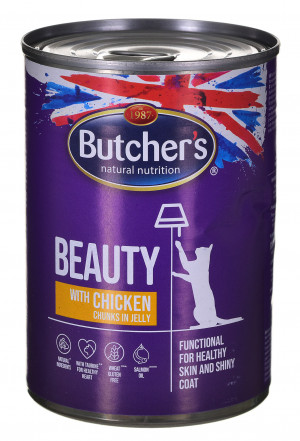 Butcher'S Functional Cat Beauty z kurczakiem - puszka 400g