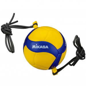Piłka do siatkówki Mikasa V300W-AT-TR z gumami żółto-niebieska rozm. 5