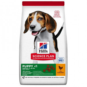 HILL'S Canine Puppy Medium Chicken- sucha karma dla psa - 18 kg