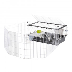 FERPLAST CAGE PARKHOME 100 - klatka dla królików i świnek morskich - 95x177,5x56 cm