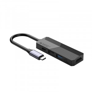 ORICO AKTYWNY HUB USB-C 4W1, HDMI 4K@30HZ, PD 55W