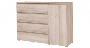 Komoda 1D4S C5 H.97x138x41 COCO dąb sonoma