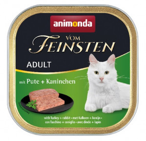 ANIMONDA Vom Feinsten Classic Cat indyk i królik - mokra karma dla kota - 100 g