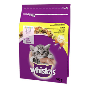 WHISKAS Junior z kurczakiem 300g