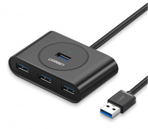 UGREEN HUB USB 3.0, 3 W 1, 0.5 METRA CZARNY