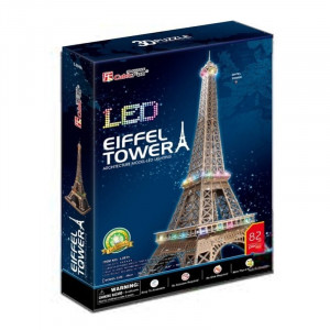 Cubic Fun Puzzle 3D LED Wieża Eiffel