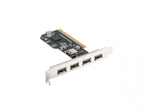LANBERG KARTA PCI -> 4X USB 2.0 + 1X USB-A WEW