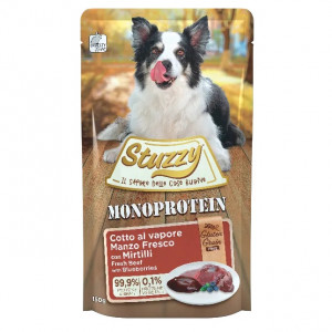 STUZZY Monoprotein Wołowina z borówkami - mokra karma dla psa - 150g