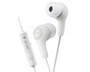 Słuchawki JVC HAF-X7GWE (douszne, ze sterowaniem i mikrofonem, white)