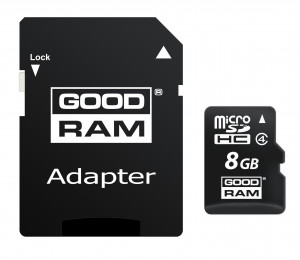 Karta pamięci Goodram micro SDHC 8GB Class 4 +adapter
