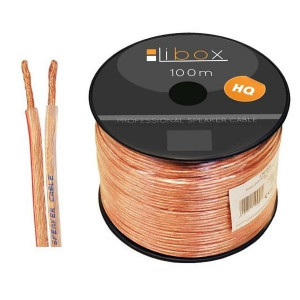 LIBOX ROLKA 100M KABEL GŁOŚNIKOWY LB0005 2X0,5MM