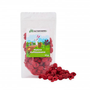 FACTORY HERBS Malina liofilizowana - przysmak dla gryzoni i królika - 10g