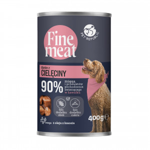 PET REPUBLIC Fine Meat Danie z cielęciny - mokra karma dla psa - 400 g