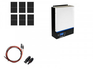 Hybrydowy zestaw solarny off-grid ESB-3kW + 6xPV Mono (kable 2x25m)