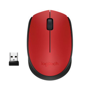 Mysz Logitech M171 bezprzewodowa, czerwona