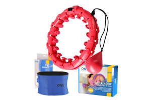 Hula Hop One Fitness OHA01 czerwony + BR125 zestaw