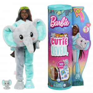 Barbie Cutie Reveal Seria Dżungla Słonik HKP98 (HKP97)