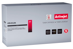 Activejet ATB-3512N Toner do drukarki Brother, Zamiennik Brother TN-3512; Supreme; 12000 stron; czarny.