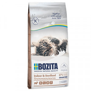 BOZITA Indoor & Sterilised Grain free Reindeer - sucha karma dla kota - 10kg