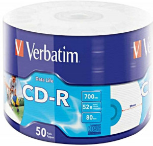 Cd-r verbatim 700mb extra protect printable wrap 43794