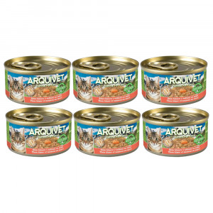 ARQUIVET Tuńczyk i Łosoś - mokra karma dla kota - 6x80g