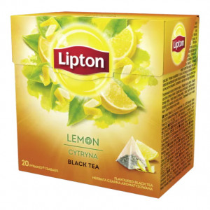 LIPTON Herbata Czarna Aromatyzowana Cytryna 20Toreb