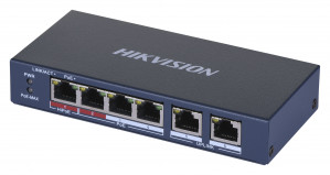SWITCH POE HIKVISION DS-3E0106HP-E 6-PORTOWY