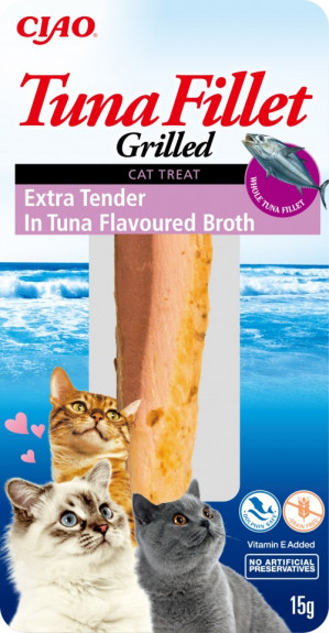 Przysmak Filet extra z tuńczyka w bulionie kot 15g