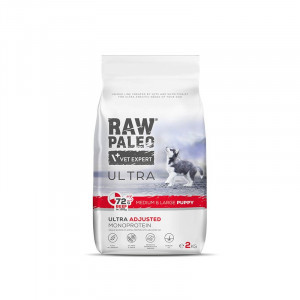 VET EXPERT Raw Paleo Ultra Medium&Large Puppy Wołowina - sucha karma dla szczeniąt - 2kg
