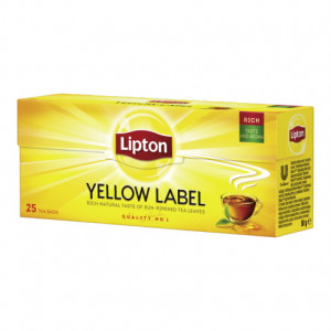 LIPTON Yellow Label Herbata Czarna 25 Torebek