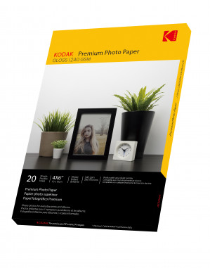 KODAK PREMIUM PHOTO PAPER GLOSS A6 240GSM (20PACK)