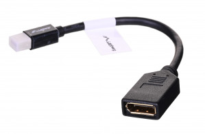 Lanberg adapter mini Displayport(M)->Displayport(F) na kablu