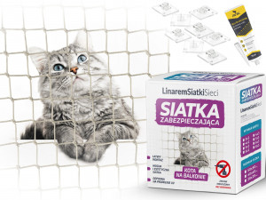 LINAREM Siatka zabezpieczająca na balkon - 5x3m