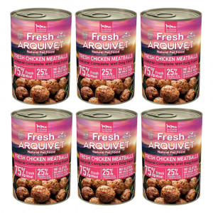 ARQUIVET Fresh Chicken Meatballs - mokra karma dla psa - 6x400g