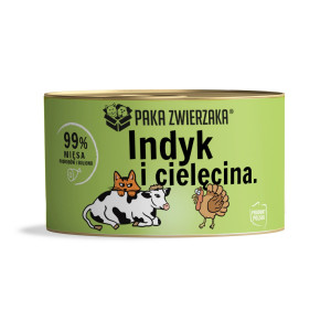 PAKA ZWIERZAKA Indyk z cielęciną - mokra karma dla kota - 200g