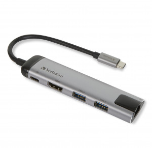 VERBATIM MULTIPORT USB-C 3.1, 2X USB 3.0, HDMI 4K