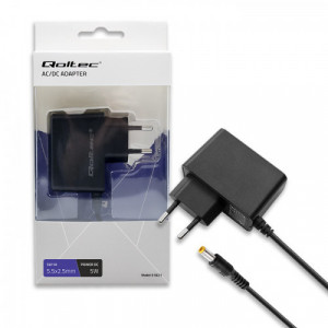 QOLTEC ZASILACZ WTYCZKOWY 5W | 5V | 1A | 5.5*2.5