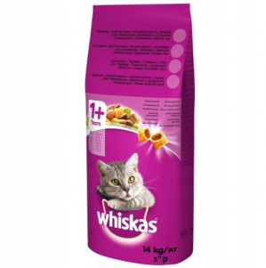 WHISKAS Adult: jagnięcina - karma dla kota - 14kg