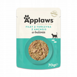 APPLAWS Filet z tuńczyka z anchois w bulionie - mokra karma dla kota - 70g