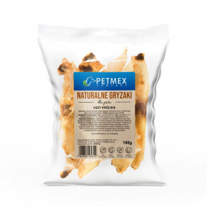 Gryzak dla psów PETMEX Uszy Królika 100g