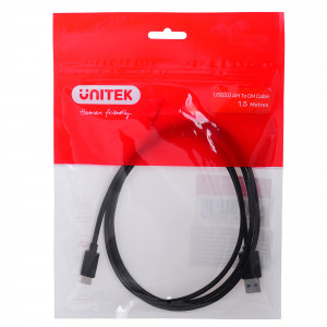 UNITEK KABEL USB 3.1 USB-A - USB-C, M/M, 1,5M