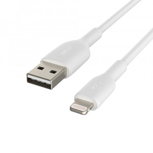 BELKIN KABEL PVC USB-A - LTG 15CM, BIAŁY