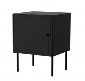 Szafka nocna 2sz PALAZZO BIS 45x39xH59 czarny mat