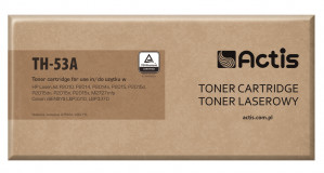 Actis TH-53A Toner do drukarek HP, Canon, Zamiennik HP 53A Q7553A, Canon CRG-715; Standard; 3000 stron; czarny.