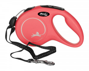 Smycz NEW CLASSIC S linka -5m -do 12kg czerwony
