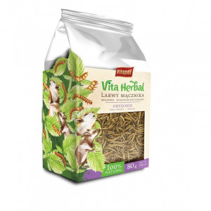 VITAPOL Vita Herbal Larwy mącznika - przysmak dla gryzoni - 80g
