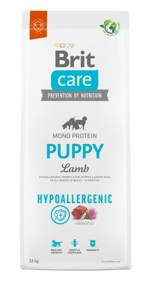 BRIT Care Hypoallergenic Puppy Lamb - sucha karma dla szczeniąt - 12 kg