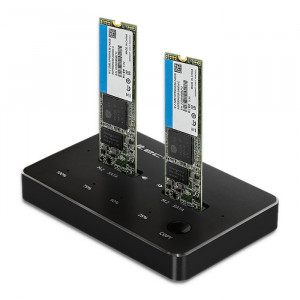 QOLTEC STACJA DOKUJĄCA DYSKÓW 2X SSD M.2 SATA